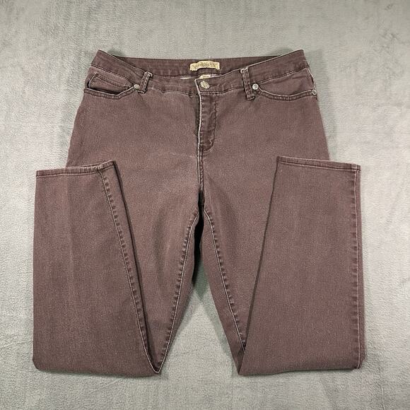 Nine West Denim - Nine West Vintage America Jeans Womens 10 Mauve Skinny Stretch Denim Mid Rise